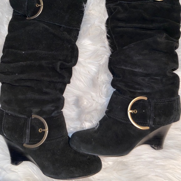 Naughty Monkey black wedge boots - Picture 3 of 6